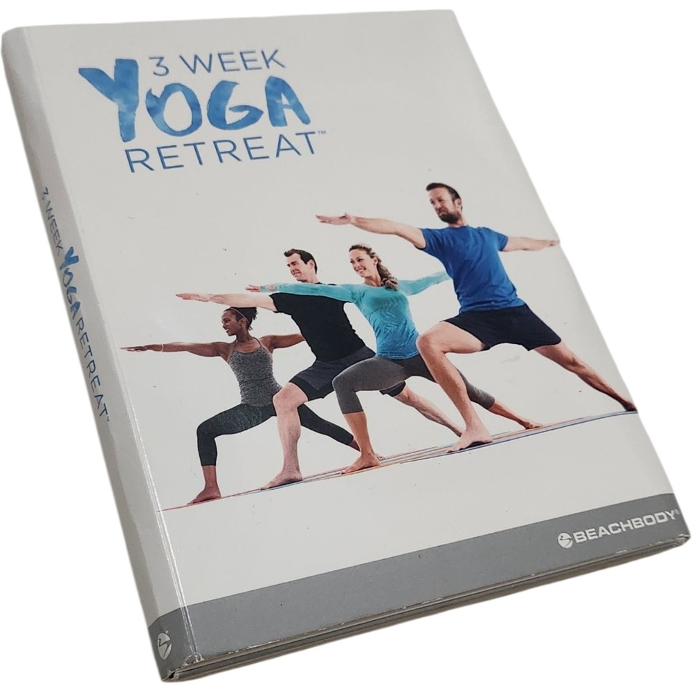 Beachbody 3 Week Yoga Retreat DVD Workout Set with Clean Eats Guide Yoga Program